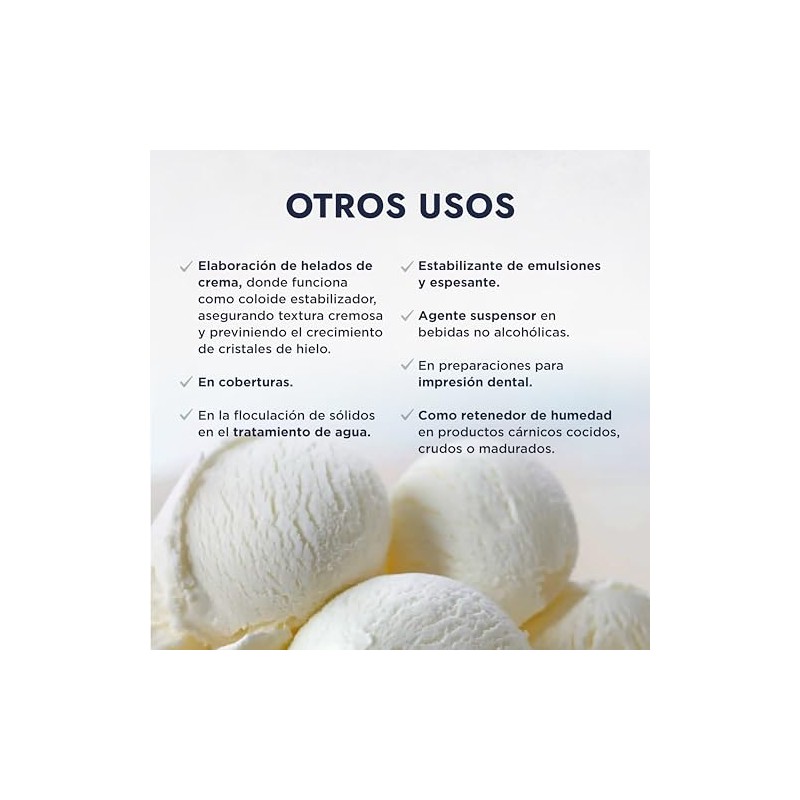 Hebbe - Alginato de Sodio, Gelificante y Espesante Natural para