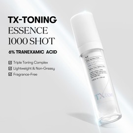 VT COSMETICS VT COSMETICS TX Toning Essence 1000 Shot, Tranexamic Acid Serum with Niacinamide, Glutathione for Radiant Glass Skin Face, Dark Spots, Acne Scar, Sensitive Skin Care, Korean Skincare, Fragrance-Free