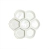Albedel 5" Diameter Flower Paint Palette Glazed Watercolor Painting Mixing
