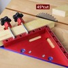 Right Angle Clamp Positioning Square 45° 90° Aluminium Alloy Clear