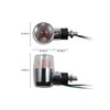 Bike Parts Center 31-38-03 Round Plated Turn Signals Universal Clear