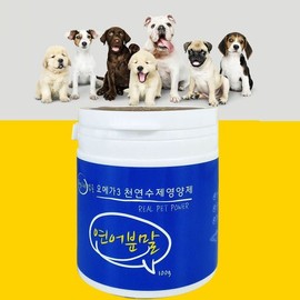 Owner Clan Pet Kitchen Handmade Dog Nutritional Supplement Omega Salmon Powder 100g x 6 / 펫키친 애견 수제영양제 오메가 연어분말 100gx6EA