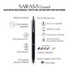 Zebra Bolígrafo Elegante Sarasa Grand de acero inoxidable con tinta