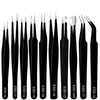 10Pcs Precision Tweezers Set, Non Magnetic Anti Static Stainless Steel