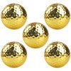 VIEAURA Golf Balls, Gold, Set of 5, Gold Color, Presents,