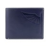 Piel Cabrera National Police Honors Blue Minimalist License Plate Wallet,