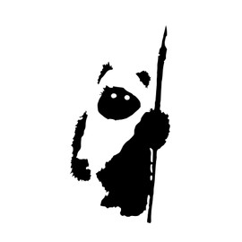 Bargain Max Decals Ewok Silhouette Decal Notebook Car Laptop 5.5" (Black)