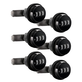 RecPro RV Combination Cam Lock | 3-Digit 3/4" Cylinder Lock Replacement for Baggage Door, Box, Cabinet, and More (6 Pack, Black)