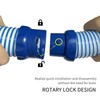 3pack Pool Cleaner Hose, 39.4 Inches/1 Meter,Twist-lock Type, Flexible Pool