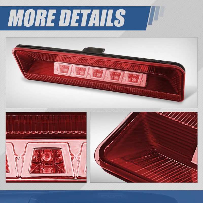 Auto Dynasty Red Housing LED 3rd Third Tail Brake Light