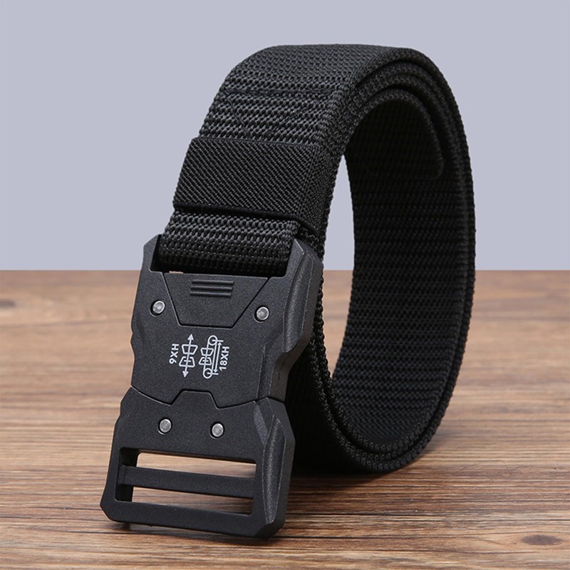 RLMVGBX Tactical Work Belt for Men - Heavy-Duty Quick-Release Nylon