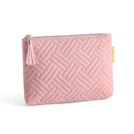 RTRTGS 1 Piece Cosmetic Bag for Women Portable Bag Multifunctional Organiser Mini Travel Bags for Makeup Brushes Lipstick Packing Cube, pink