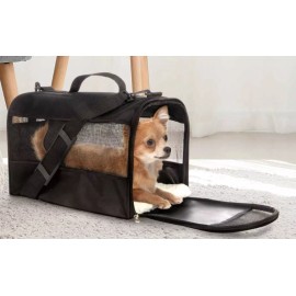Vibrant Life PET CARRIER Small Guaranteed on-Board Soft-Sided Black, 16 lb Limit