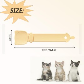 fghuim 3pc Happy Spoon for Cats,Cat Strip Feeder with 3 Colors,Cat Strip Squeeze Spoon,Cat Sliding Dispenser for Wet Food.