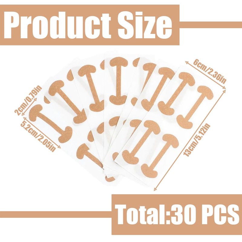 Pack of 30 Ingrown Correction Stickers, Toenail Correction Patch, Ingrown