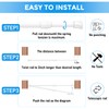 QINGYUN 4 Pack Small Tension Rod 12 to 19 Inch