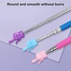 Black Telescopic Teachers Pointer,Metal Hand Retractable Pointer Extended Length,Stick for