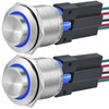 22mm Push Button Switch Momentary Latching High Round Waterproof IP67