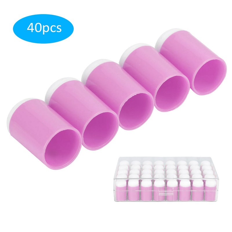 40pcs Finger Sponge Daubers Art Ink Stamping Card Craft Drawing