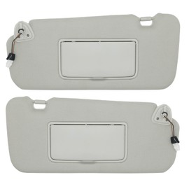 CRAZYPARTS Driver & Passenger Side Sun Visor Compatible with Nissan Murano 2009 2010 2011 2012 2013 2014 Sunshade Replacement # 96401-1AA1B 96400-1AA1B(Gray)