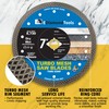 7" Turbo Mesh Saw Blades for Porcelain Tile, Ceramic Tile,