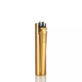 CLIPPER REFILLABLE FULL METAL LIGHTER GOLD WITH METAL TIN 1 - 12 PACK - 2 PACK (1 OF EACH)