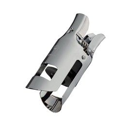 Monopol Champagne Stopper in Chrome Plated Dishwasher Safe and Rustproof, Silver