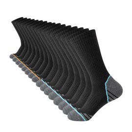 JOYNÉE 8 Pairs Mens Athletic Cushioned Crew Socks Moisture-Wicking Work Sport Socks for Running Basketball,Multicolor 2,Sock Size:10-13