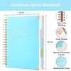Hardcover Spiral Notebook with Tabs 8"x10" Large Spiral Lined Journals