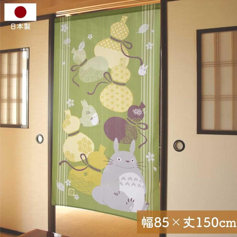 Noren Kobo 11076 Totoro Noren Ghibli Long Tapestry, Width 33.5
