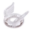 Inflatable Swimming Ring Sequin Swim Angel Wing Shiny Floating Tube