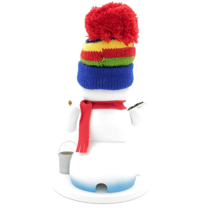Kuhnert Ore Mountains Wood Art Incense Burner, Incense Figurine, Snowman,