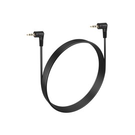 PNGKNYOCN Double Angled 2.5mm Audio Aux Cable,90 Degree Angle 2.5mm Male to 2.5mm Male TRS Headset Headphone Stereo Audio Adapter Cable (90 Degree to 90 Degree, 1.8M)