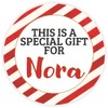 This is a Gift for Nora - Circle Sticker Decal