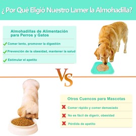 WZYLWLL WANE Lick Mat para Perro - Tapete para Perro Comida Alfombrilla para Lamer Perros Tapetes para Comer para Perros Tapete para Lamer Perro con Ventosa Pala y Cepillo (Cian)