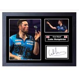 Stunning Quality Luke Humphries Signed/Autographed Print. Darts. (A4 Print 29.7cm x 21cm)