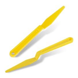 Anyhut 2 PCS Window Tint Tools, Good Toughness Windshield Squeegees, Long Handle Flexible Cornor Scraper, Flat Lip High Elastic, Vinyl Wrapping, Universal for Cars (Yellow)