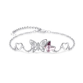 PARYFO Sterling Silver Bracelet - Koala/Butterfly/Horse/Heart/Angel - Cute Animal Jewellery for Women, Girls, Children, Daughter - Birthday Christmas Gifts, Sterling Silver