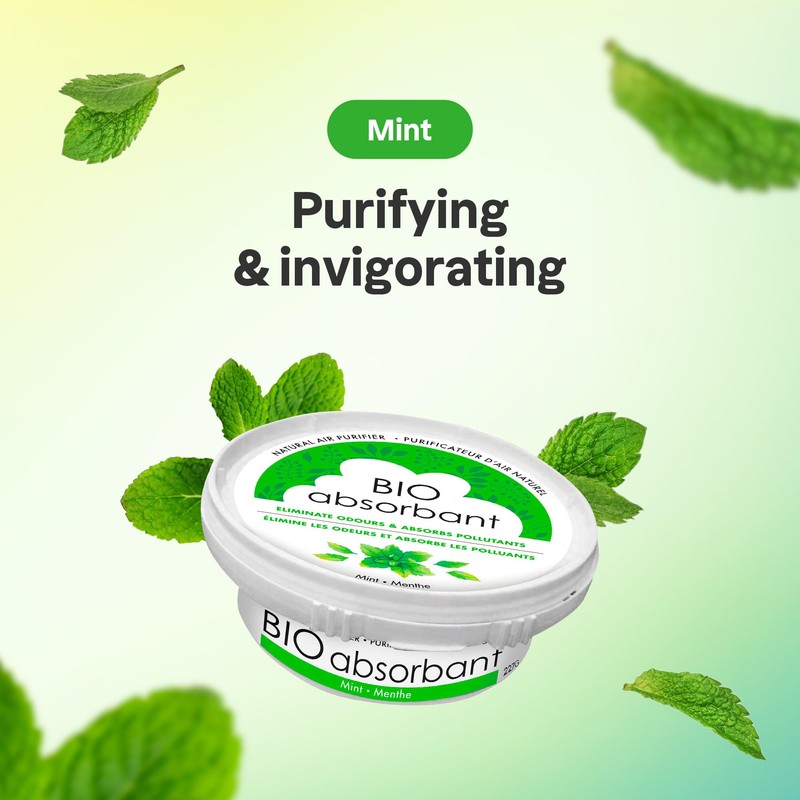 ATTITUDE Bio Absorbant Air Purifier with Activated Carbon, Plant- and