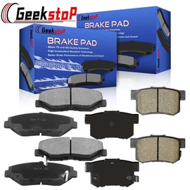 Geekstop D914 D536 Front and Rear Disc Brake Pads Compatible with 2003-2011 Honda Element, 2002-2004 Honda CRV, 2013-2015 Acura ILX Ceramic Brake Pads