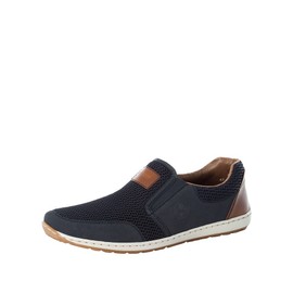 Rieker 08869 Men's Spring / Summer Slippers (Frühjahr/Sommer 08869) - Blue Pacific Navy Amaretto 14, size: 46 EU