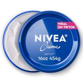NIVEA Crema hidratante para rostro, manos y cuerpo, rica crema corporal para piel seca con provitamina B5, de rápida absorción y no comedogénica, rega
