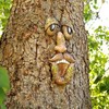 Old Man Tree Hugger Garden Peeker Yard Outdoor Sculpture Whimsical