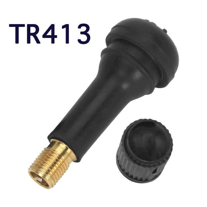 Lantee Valve Stems - 20 Pcs Car/Motorcycle TR413 Rubber Tire