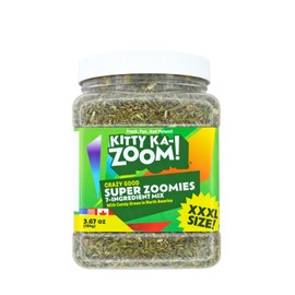 KITTY KA-ZOOM Super ZOOMIES Mix - 7 Ingredient Catnip Mix | Hand Harvested Fresh Catnip Grown in Canada and The USA