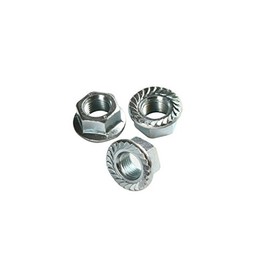 M6 - A4 (T316) Stainless Steel Serrated Flange Nut - DIN 6923 Pack Size : 20