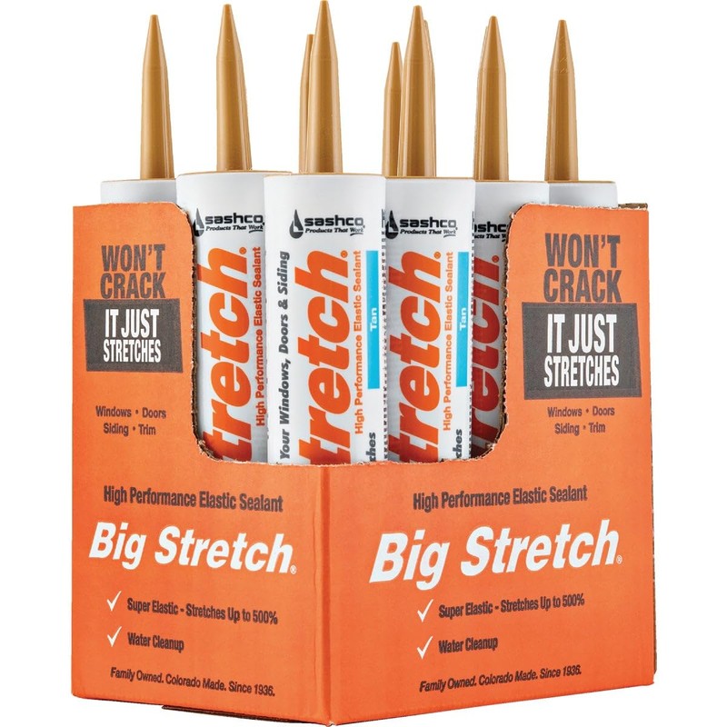 Sashco Big Stretch Acrylic Latex High Performance Caulking Sealant, 10.5