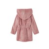 Vertbaudet Children's Bathrobe with Hood, antique pink