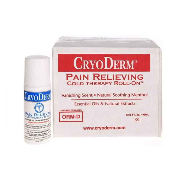 Cryoderm D-Roll-On-3oz-12 Cold Roll-On 3 oz. (Pack of 12)