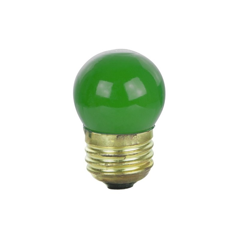 Sunlite 7.5S11/G Incandescent 7.5-Watt, Medium Based, S11 Indicator Colored Bulb,